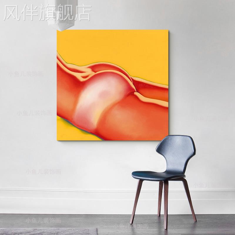 拉尔夫《晒伤背面》波普风人物装饰画玄关卫生间样板房挂画无框画图片