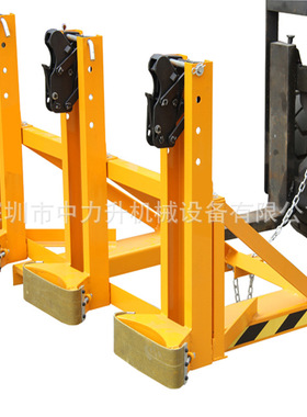 油桶夹具DG1500C 叉车专用重型油桶夹 黑鹰嘴油桶搬运夹