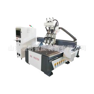 1325木工雕刻机三头双工序立体浮雕亚克力广告全自动数控雕刻机