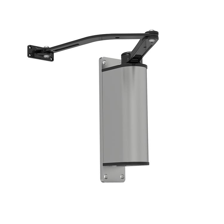 无刷小区广告门侧装曲臂电动闭门器自动开门机90度平开门电机开门