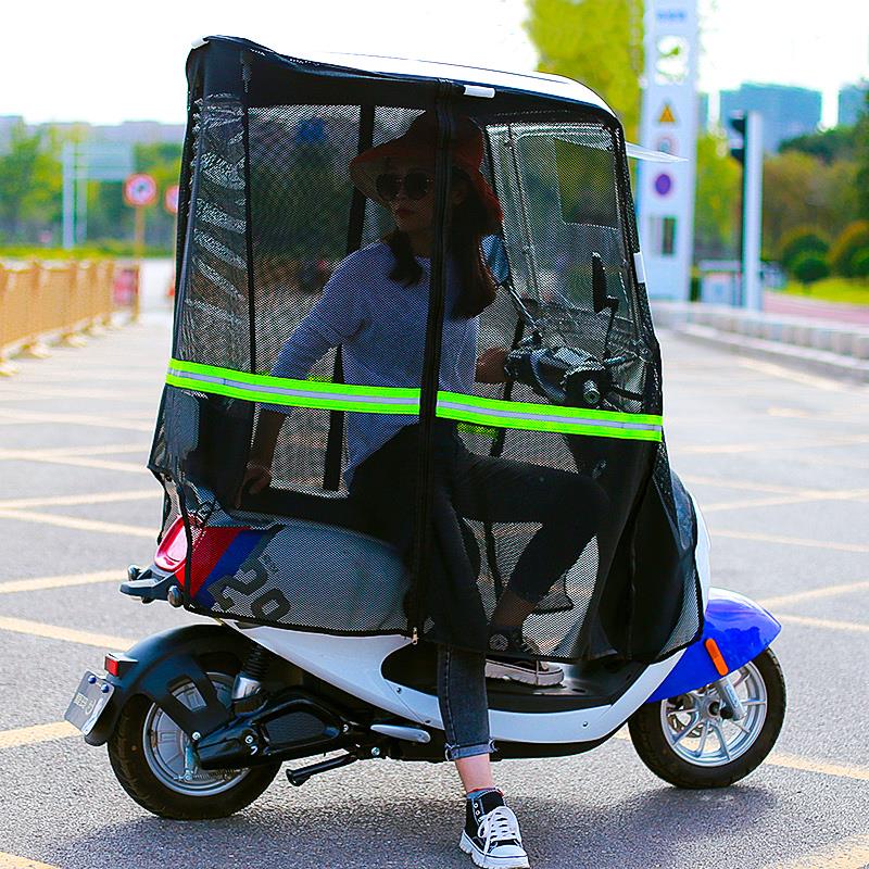 电动摩托车雨棚冬季挡风防雨防晒防寒全封闭挡雨板电瓶车遮雨棚