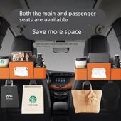 多功能纸巾盒车载水杯架座椅JH 汽车椅背收纳盒 下单立减30