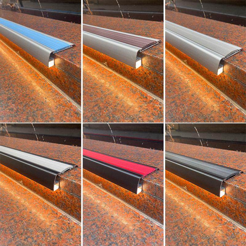 明装楼梯踏步灯免开槽台阶压条梯步灯铝合金灯槽地台收口防滑型材,家装灯饰光源,踏步灯/地脚灯,淘宝优惠券,粉丝福利购,淘宝优惠卷