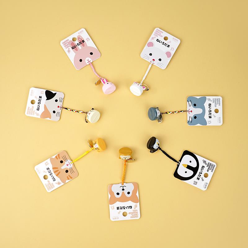 遊器物 水音铃挂件铃根付动物铃铛可爱手机挂坠钥匙链女礼物吊坠