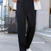 直筒裤 时尚 修身 男士 男款 休闲裤 裤 2026春秋新款 百搭商务西装