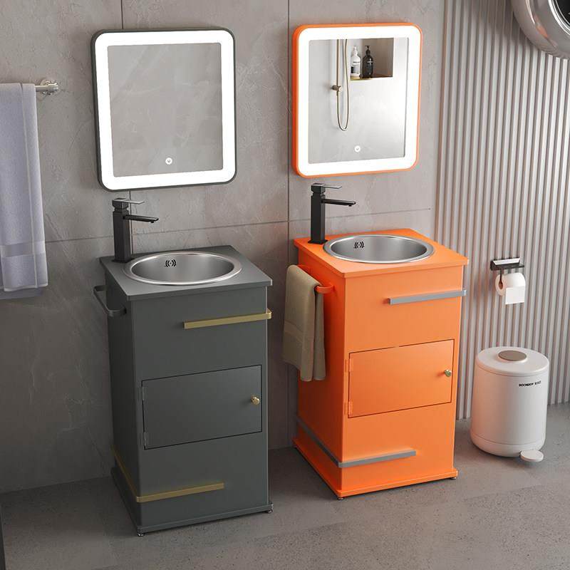 工业风不锈钢洗手盆一体落地式立柱盆庭院户外洗手台脸盆洗漱池,家装主材,立柱盆,淘宝优惠券,粉丝福利购,淘宝优惠卷