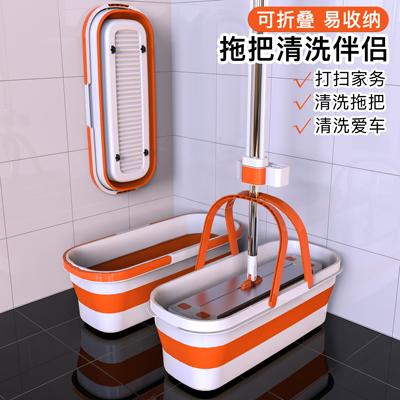 拖把桶长方形可折叠大号2024新款涮拖布单卖盆清洗家用拖地桶水桶