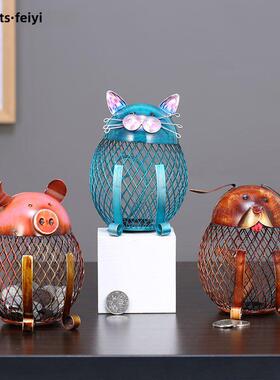 猫头鹰存钱罐工艺品创意家居欧洲动物猫头鹰存钱罐儿童礼物