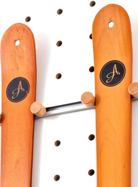 木目iwood 15mm圆孔洞洞板配件滑雪板收纳挂架 雪具上墙展示支架