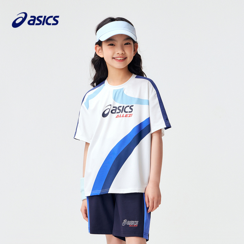 【IP联盟/商场同款】ASICS/亚瑟士童装儿童短袖短裤夏季运动套装