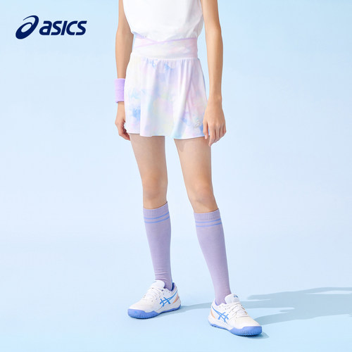 ASICS/亚瑟士童装26年夏季新款女童反光印花撞色弹力运动针织短裙