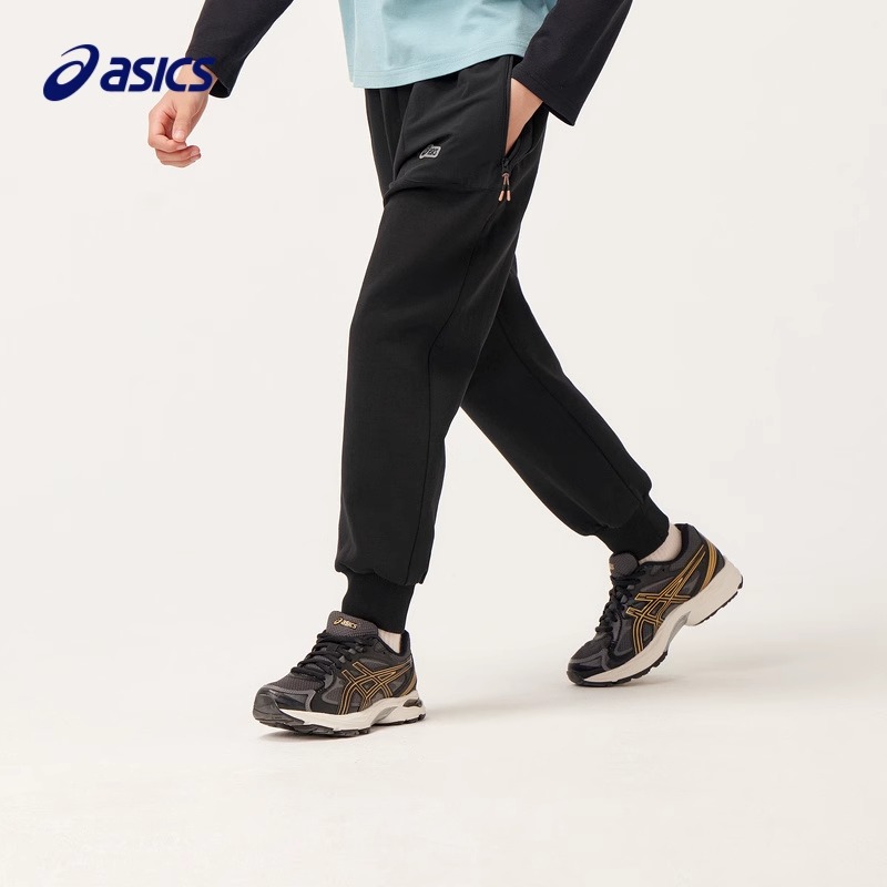 亚瑟士运动裤男童秋冬运动束脚裤