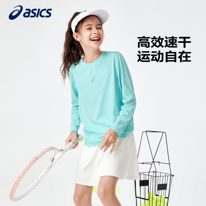 亚瑟士秋冬长袖针织青少年T恤