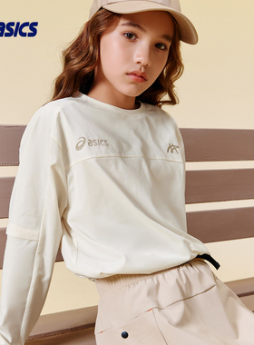 ASICS/亚瑟士童装25年运动吸湿长袖飓风秒干衣轻量舒适速干抗菌
