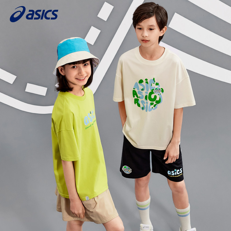 ASICS亚瑟士童装2026年儿童短袖T恤夏季凉感舒适运动舒适遮热短袖