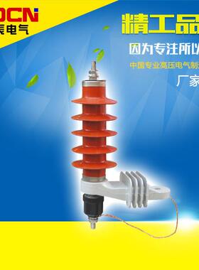 HY5WS-17/50L高压氧化锌避雷器防雷器10KV配电型安装板防爆脱离器