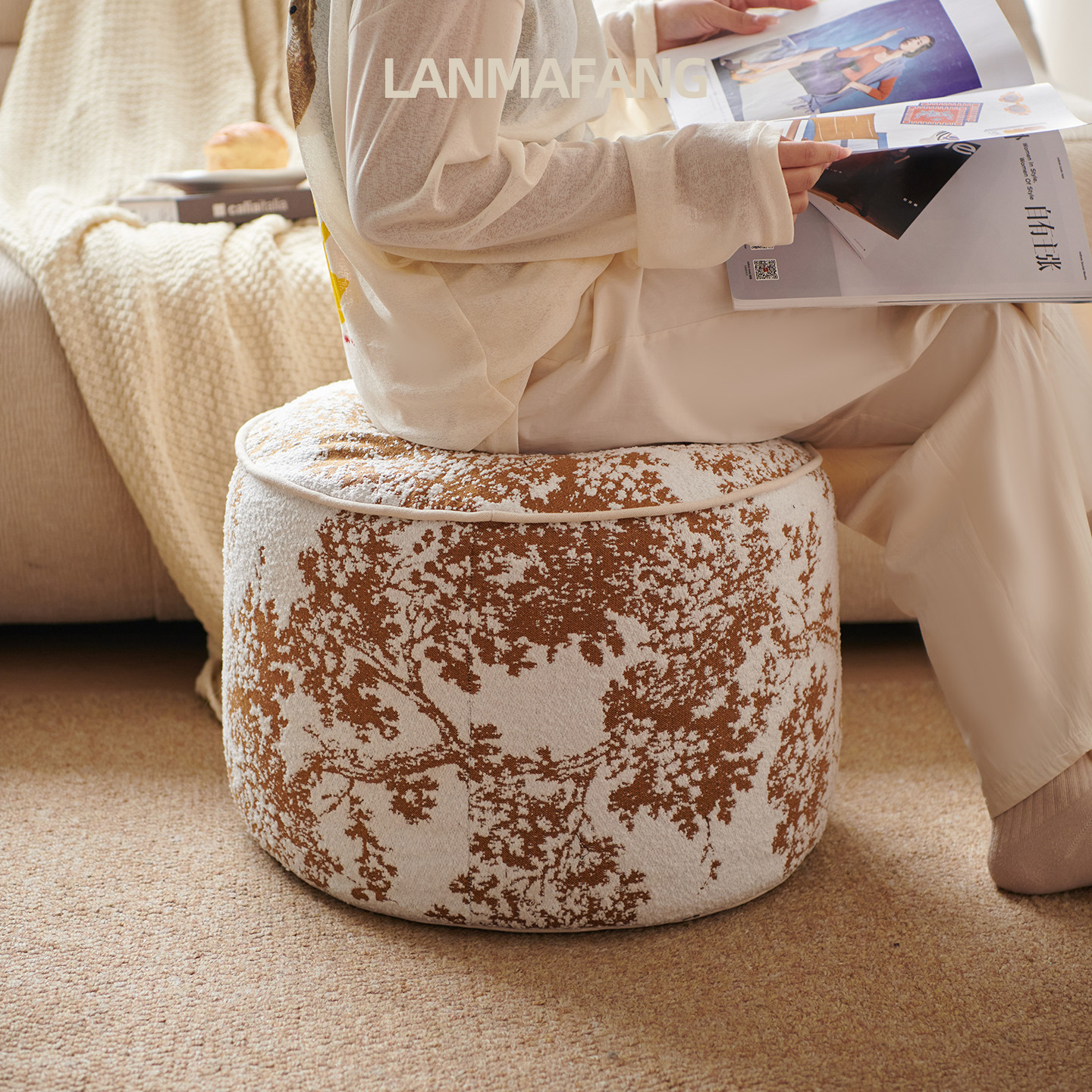 坐墩蒲团坐垫不塌懒人坐垫座墩蒲团客厅中古风可拆洗不含芯榻榻米,居家布艺,蒲团,淘宝优惠券,粉丝福利购,淘宝优惠卷