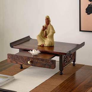 供桌香案家用全实木桌面小型佛龛壁挂式神台观音财神爷供奉台底座