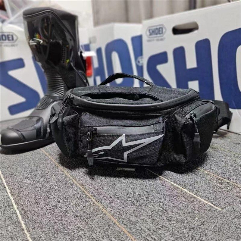 A星摩托车斜挎防雨水骑行腰包休闲摩旅公路骑士斜挎腰包橙色绿色