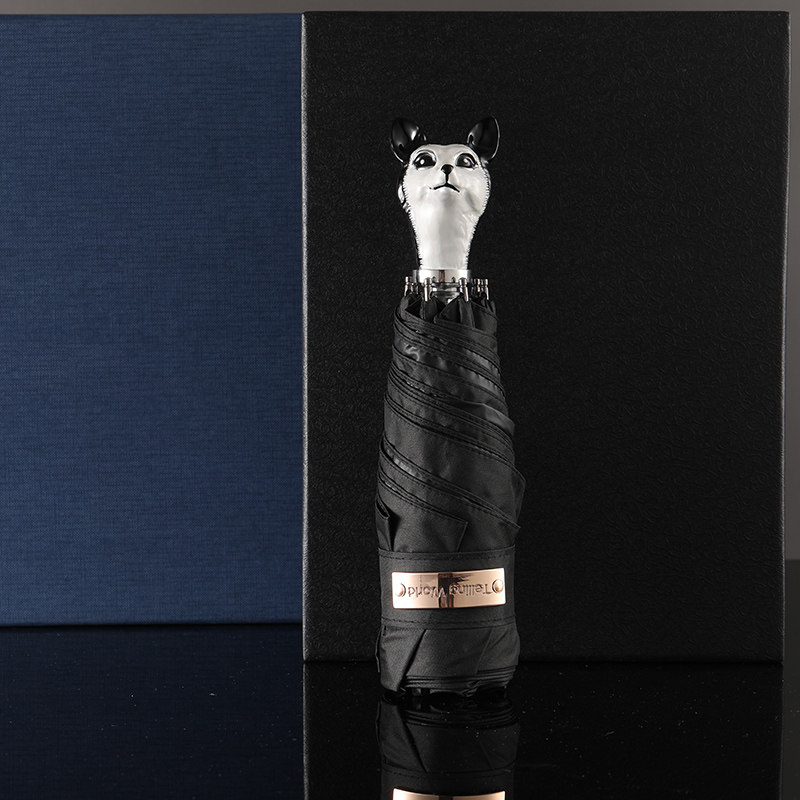 女生高颜值遮阳伞防晒防紫外线雨伞女晴雨两用五折加固猫头太阳伞