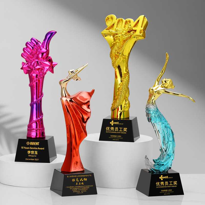 水晶奖杯创意树脂大拇指五角星唱歌舞蹈比赛优秀员工团队纪念颁奖图片