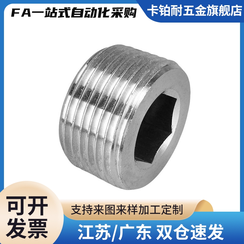 不锈钢带密封涂层型锥型沉头螺塞 堵头 MSWTSK J S 1 2 3 4 6 8