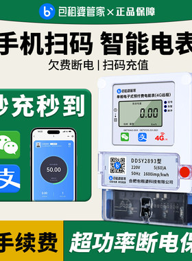 包租婆智能电表预付费蓝牙4G远程