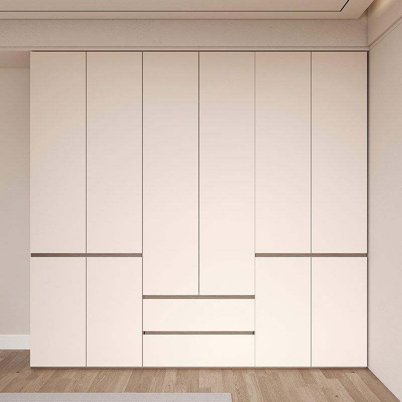 ENF级实木衣柜家用卧室大衣橱现代简约新款2024爆款分段式柜子