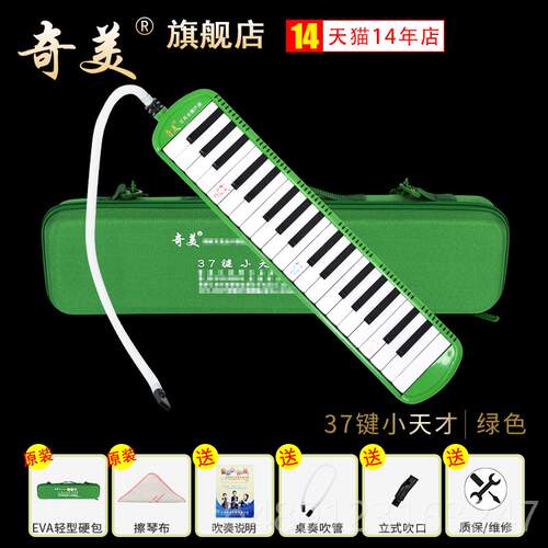 正品奇美37冠键小军口风琴VA轻体学硬盒小学生专用初E者儿童吹奏