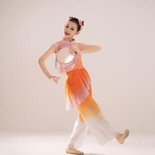 正品鼓儿州童钱鼓舞春嬉舞蹈服古典舞蹈出服铃道具岭南胶秧演歌表