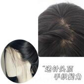 头发 正品 真正 妇完女假发集与完整 长 全手织工编双针现发实