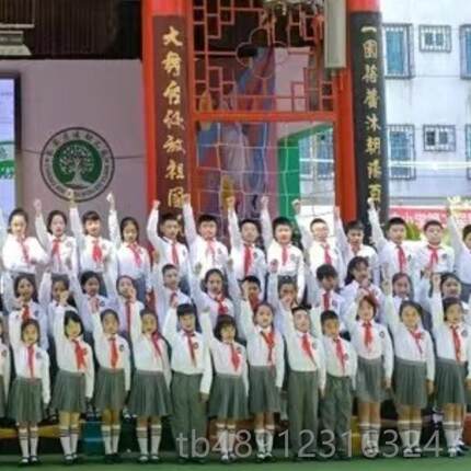 正品六一儿童大合唱团演出服小学生红领巾诗歌朗中演诵唱歌祖国表