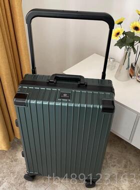 正品PC旅行宽箱拉杆行用李箱女结实耐铝寸框款拉杆箱25男26皮箱静