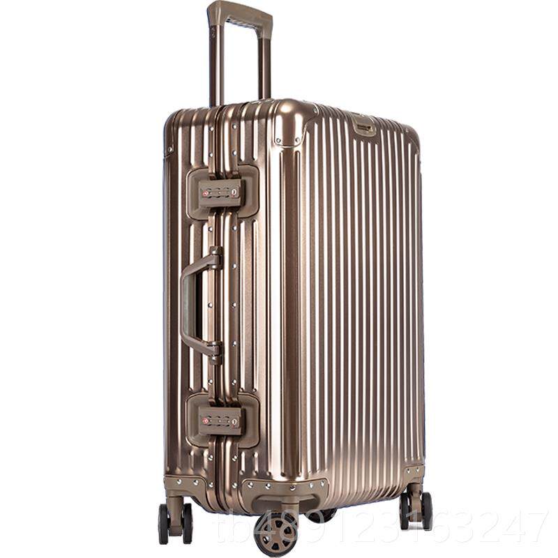 正品定制logo铝镁合红色女男行李箱24寸旅行全箱sup拉金杆箱20登