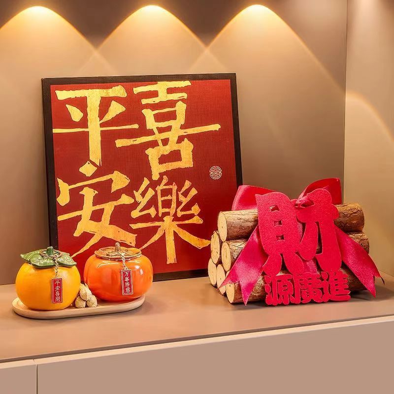 中古风桌面摆画2025新款装饰画电视柜摆件高级客厅卧室床头壁画图片