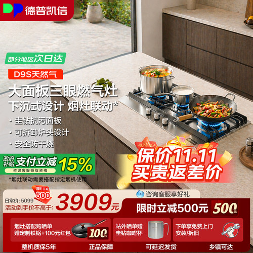 【咨询好礼】德普凯信三眼灶D9S