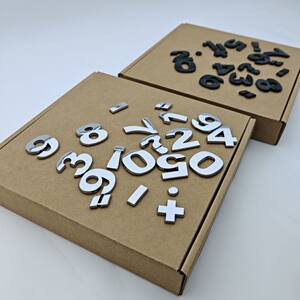 数字0-9字母加减问号感叹号符号汽车贴原车材质3D立体搞笑车标贴