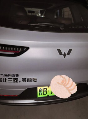 五菱你比三菱多两菱汽车车标贴