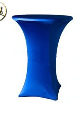 批发不同尺寸宝蓝色弹力桌布 吧桌桌套 HM-R24