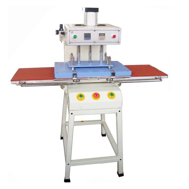 DS-7D 新型气动双工位烫画机 40*40气动双工位烫画机 服装烫画机