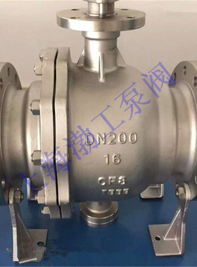 不锈钢316法兰固定式球阀 Q47H-10RL 金属硬密封固定球阀