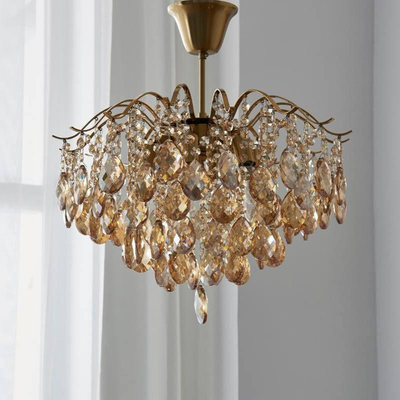 法式鼻涕灯客厅主灯水晶吊灯创意水滴设计师网红款复古大厅灯具