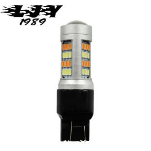 汽车led刹车灯S25 2835 42LED双色7443 T20 T25大功率高亮灯泡