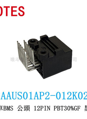 LOTES嘉泽 AAUS01AP2-012K02 汽車BMS公头 12PIN 黑色 AAUS01AP2