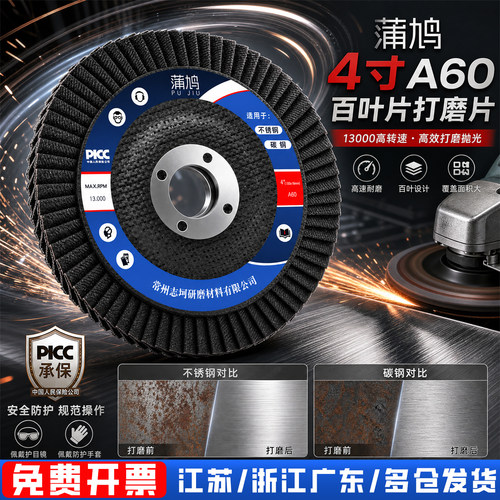 网盖百叶片磨光片百叶片