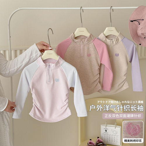 休闲长袖谢金毛童装女童TT恤