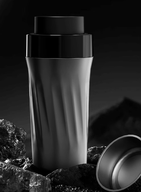 盒美东方 470ml磁吸双享泡焖 泡焖茶杯保温 车载可用 咖啡自带杯