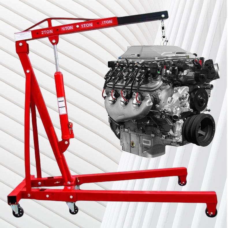 折叠小吊机液压汽车发动机吊架引擎起重吊机2吨吨移动吊车千斤顶