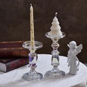 ins浪漫北欧风罗马玻璃烛台摆件香薰蜡烛垫托盘民宿家居桌面装 饰