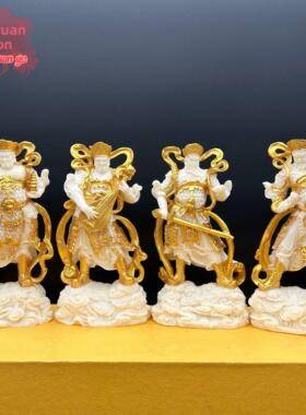 象牙水果四天王四金刚护身佛像装饰家居安全工艺品拜神像